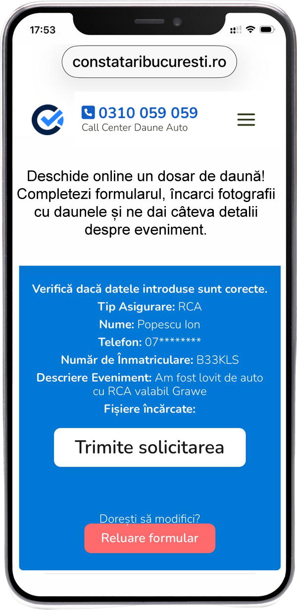 Formular Daună